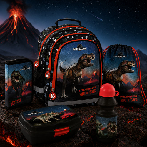 5in1 dinosaurier schulrucksack - 5in1,